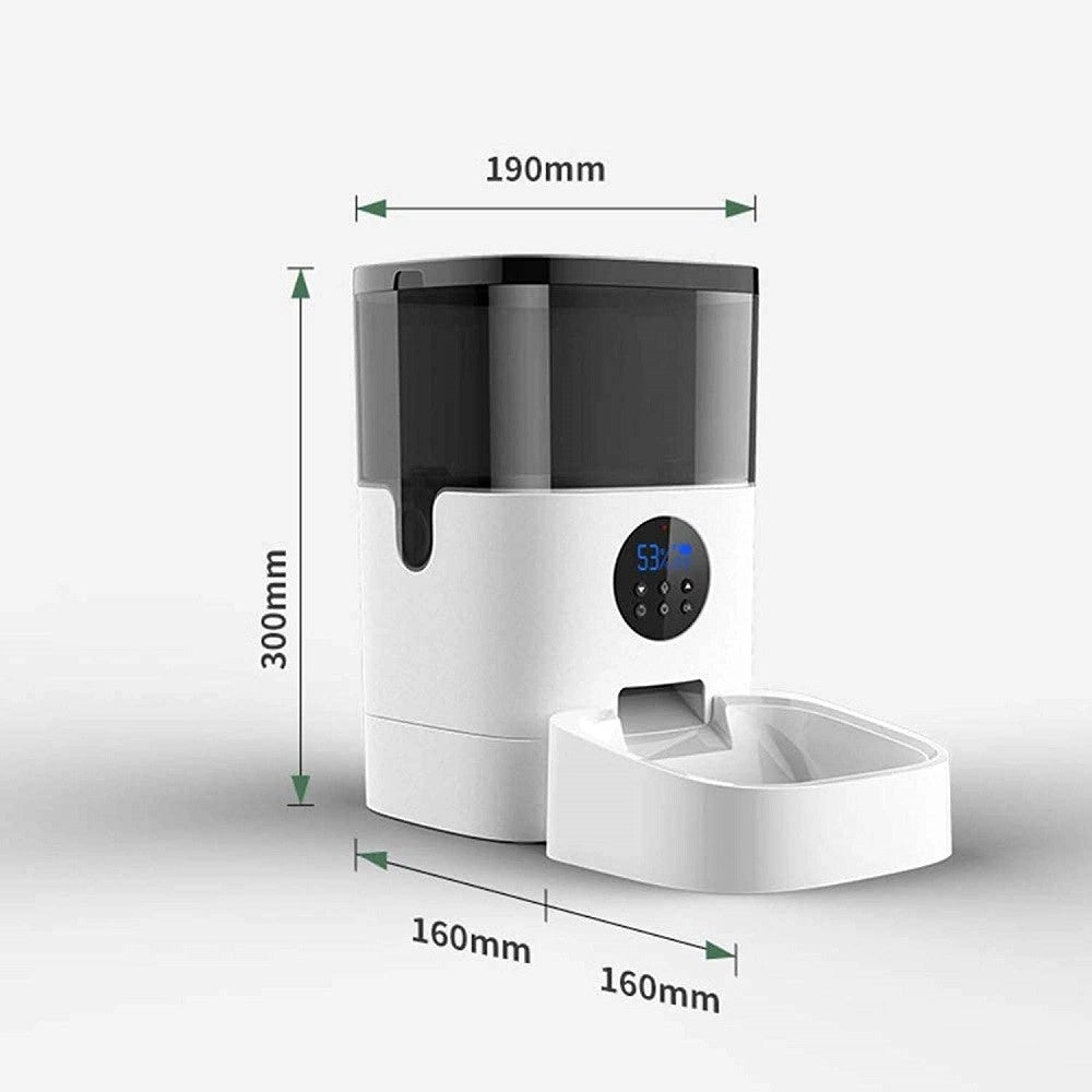 Trade Shop - Distributore Automatico Cibo Mangiatoia Per Gatti Animali Con Telecamera Wifi 4lt -