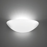 Spicchio parete 330x115x160mm. 2xe14 42w hs-ip20- vetro bianco