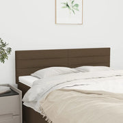 Testiera Marrone Scuro 144x5x78/88 cm in Tessuto 346147