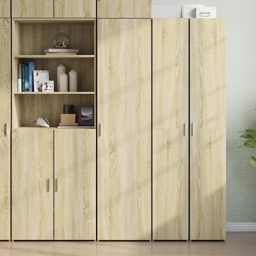 Credenza | Madia | Buffet da pranzo | Armadio da pranzo Rovere Sonoma 45x42,5x185 cm in Legno Ingegnerizzato
