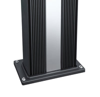 Doccia Solare Ibrida da Giardino 40L Miscelatore e Doccetta Lavapiedi Antracite/Inox