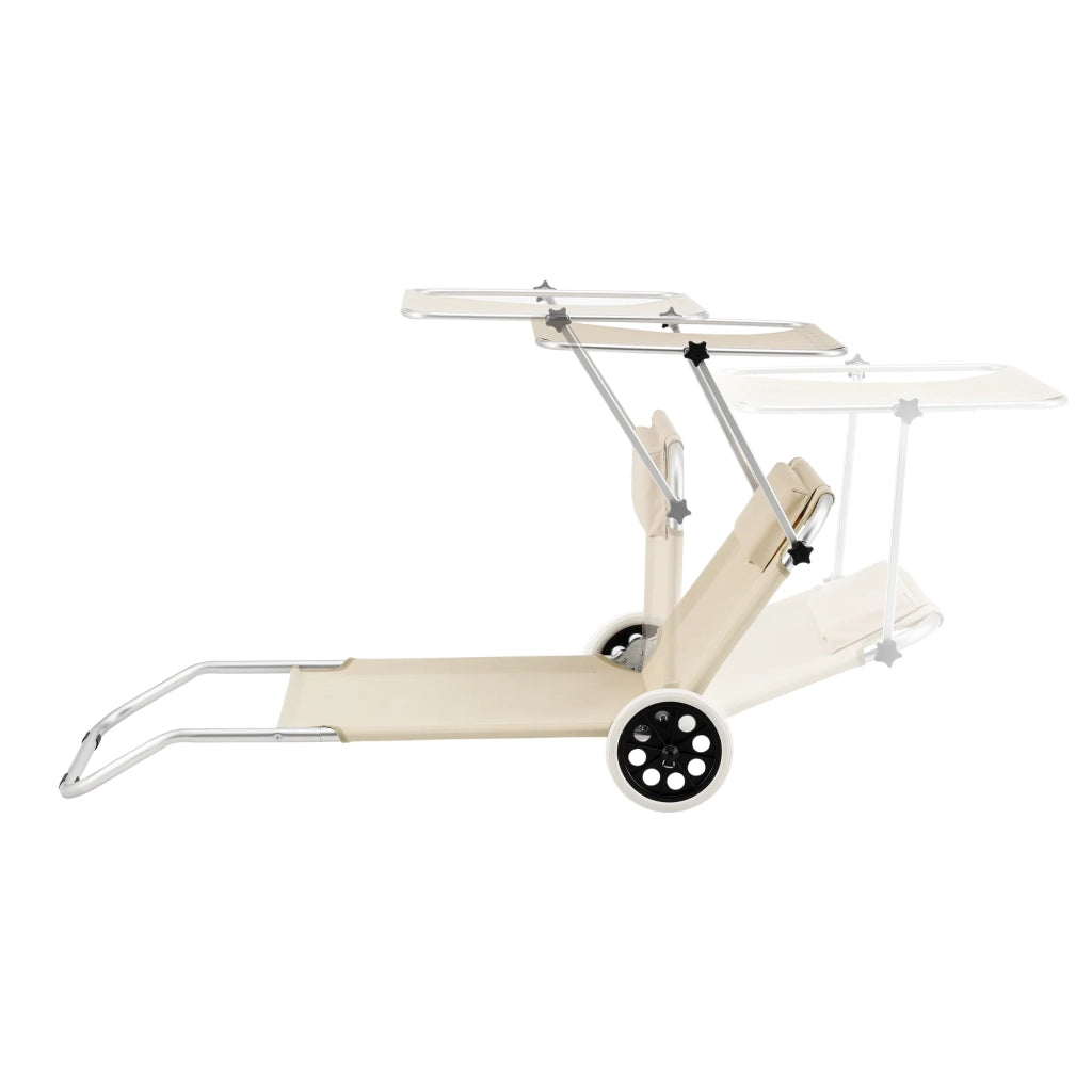 Lettino prendisole con ruote alluminio poliestere beige argento opaco 03_0006420