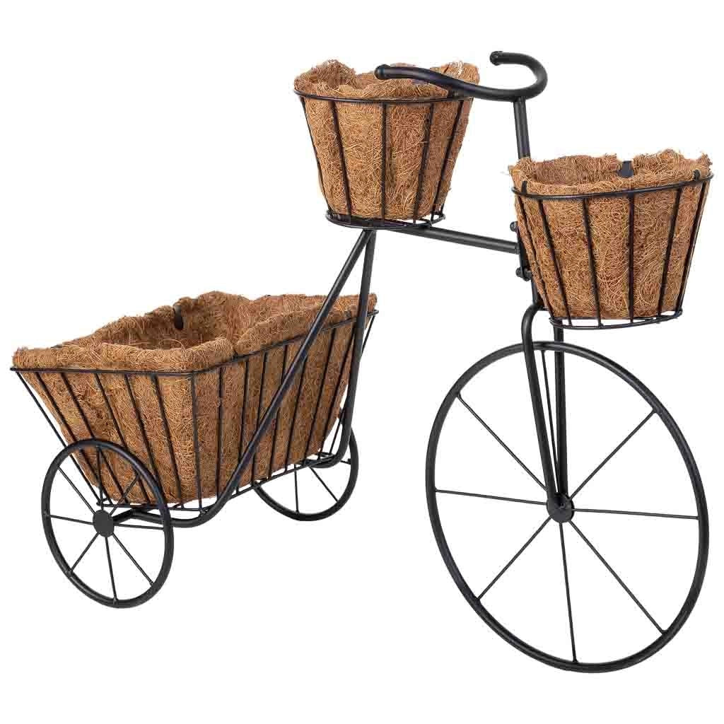 Portavaso per bicicletta nero, 65x28x47h cm