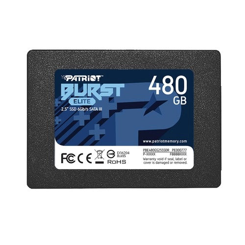 Ssd patriot 480gb burst elite 2.5 sata3 read:450mb/write:320 mb/s - pbe480gs25ssdr