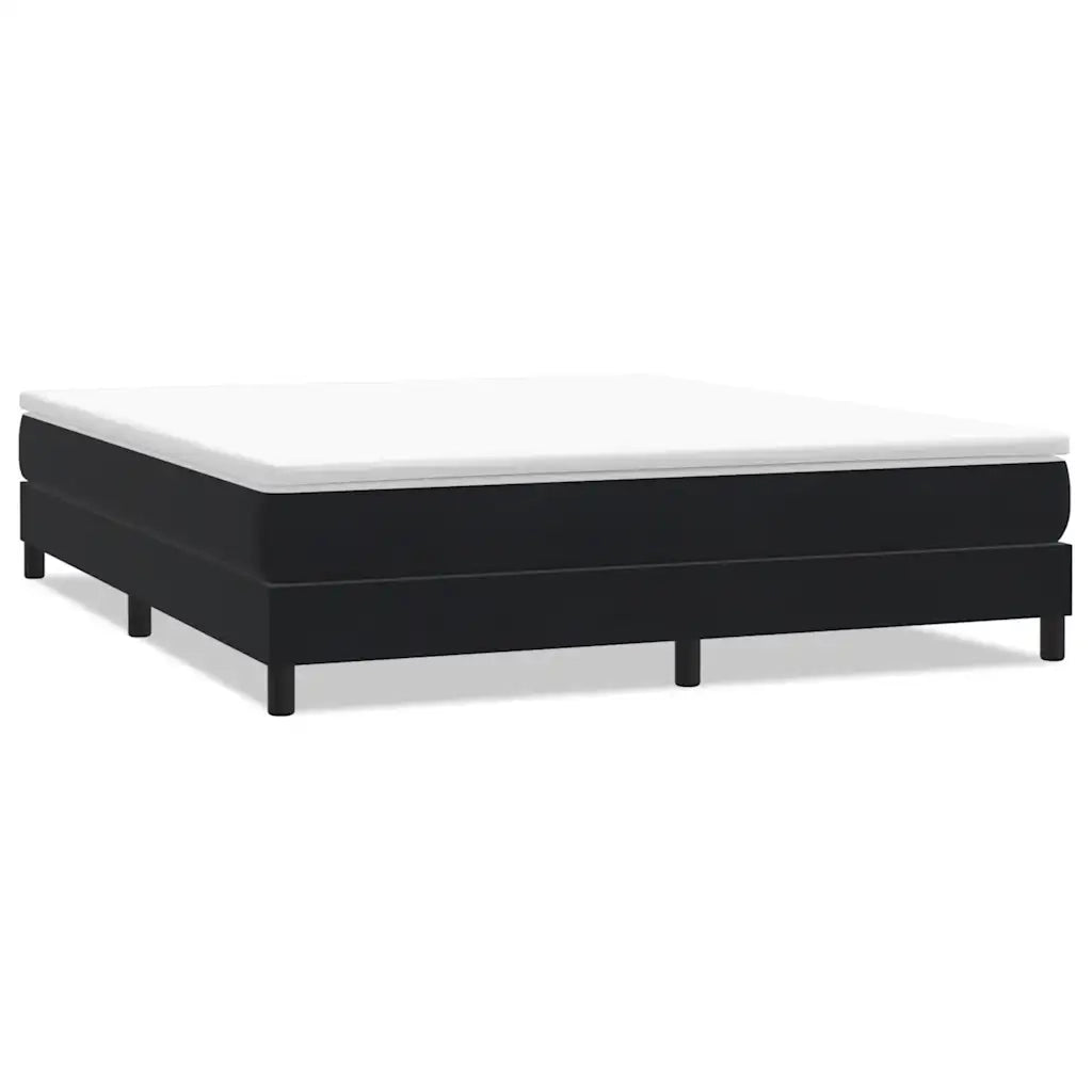 Letto a Molle senza Materasso-Struttura Letto Nero 180x220 cm in Velluto