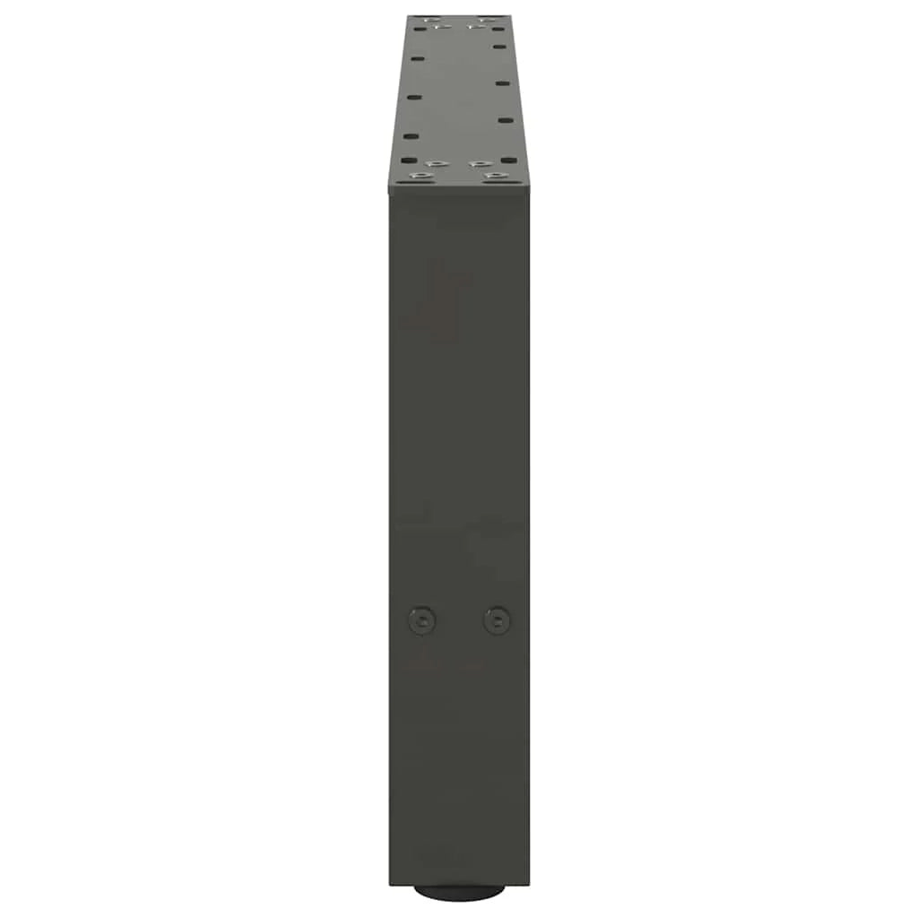 Set di 2 gambe robuste e regolabili per tavolino da caffè 70 x 30 cm in acciaio antracite 02_0057510