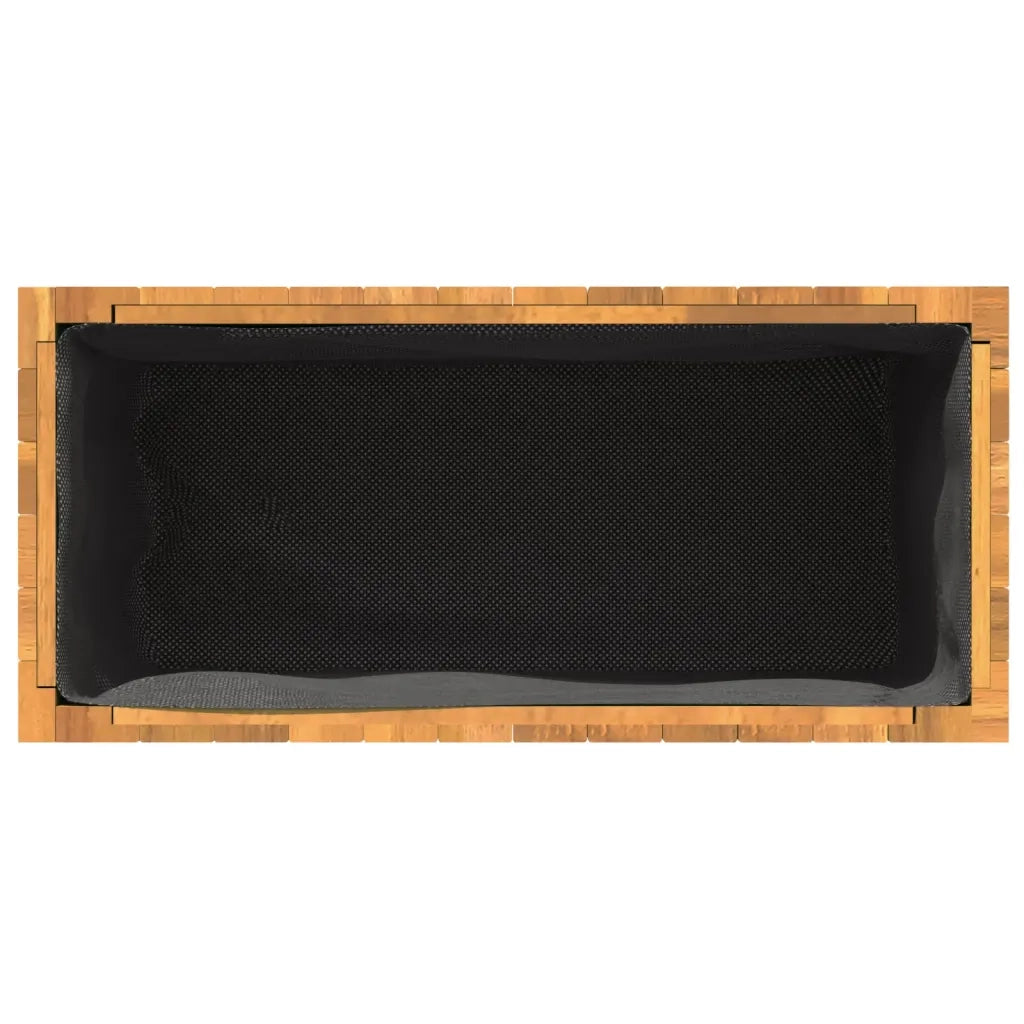 Fioriera | Cassetta per fiori | Vaso da Giardino 59x27,5x70 cm in Legno Massello di Acacia