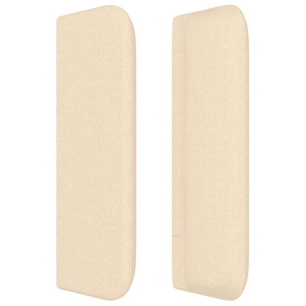 Giroletto a Molle con Materasso Crema 100x200 cm in Tessuto 3129934