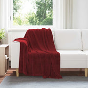 Coperta Rosso Bordeaux 130 x 150 cm Panno
