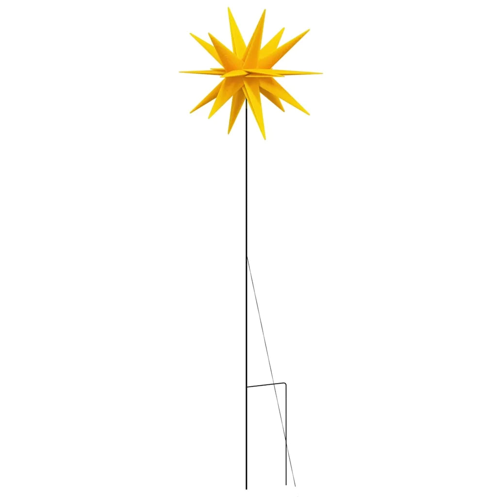 Luci di Natale con Picchi e LED 3 pz-Luci decorative natalizie Pieghevoli Gialle 57 cm