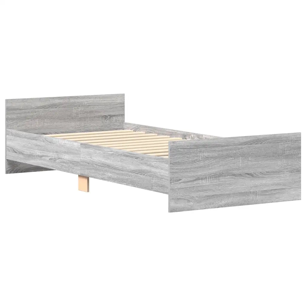 Giroletto Grigio Sonoma 90x190 cm in Legno Multistrato 835944