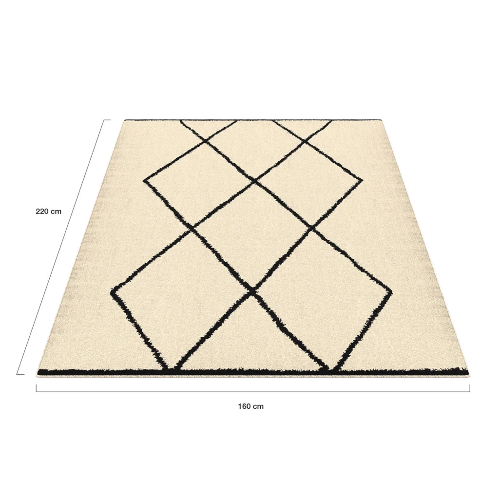 IDMarket - CASA Tappeto rettangolare con motivo berbero 160 x 220 cm