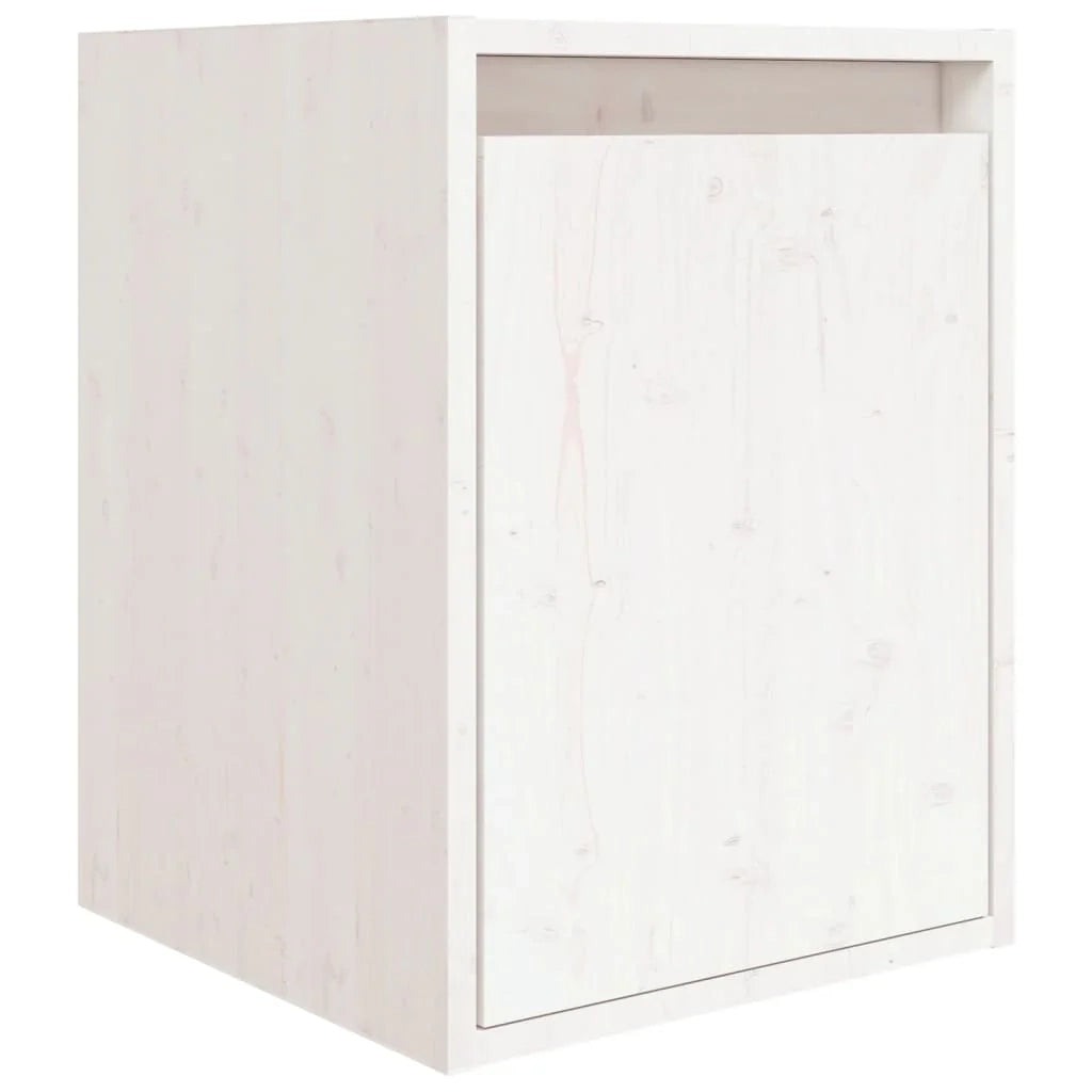 Mobile TV multimediale scaffale TV credenza mobile TV sala da pranzo soggiorno camera da letto 3 pezzi legno massello di pino bianco 02_0028666