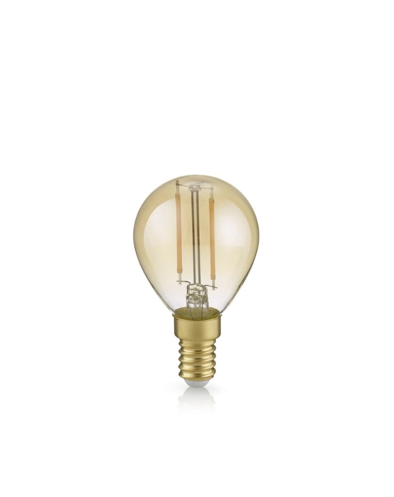 Lampadina LED E14 ambra sfera 4W 430lm Trio TROPFEN