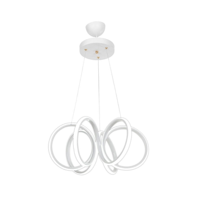 Lampada a sospensione LED Ilya forma spirale bianca MDL4439