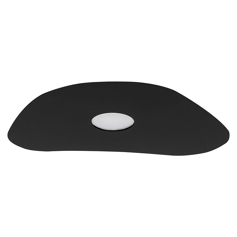 KAHLO Plafoniera Large Nero 8W GX53 IP20 - Lampada da parete o soffitto in alluminio con fissaggio magnetico e design ultra sottile - Rossini