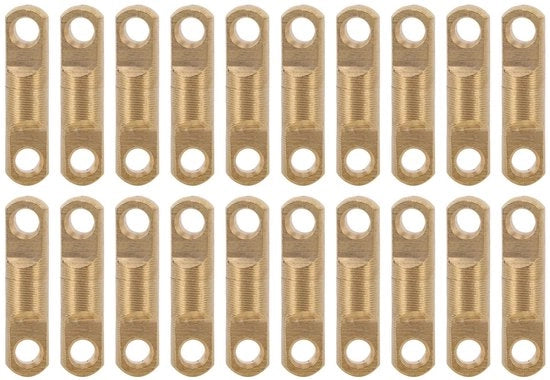 Tessuto a Rotazione 20 Pezzi - Rotante in Ottone - Meccanismo a Vite - Diametro Interno 5 Mm - Elevata Forza di Trazione - Installazione Facile - Tessuto a Rotazione