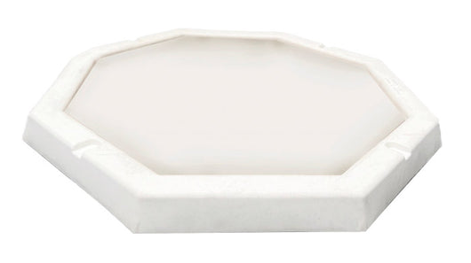 Piatto Doccia Ottagonale da Esterno Giardino 80 cm Arkema Bianco