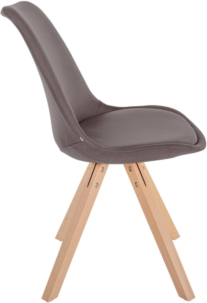 Sedia Sofia Tessuto Tortora,natura (quadrato)