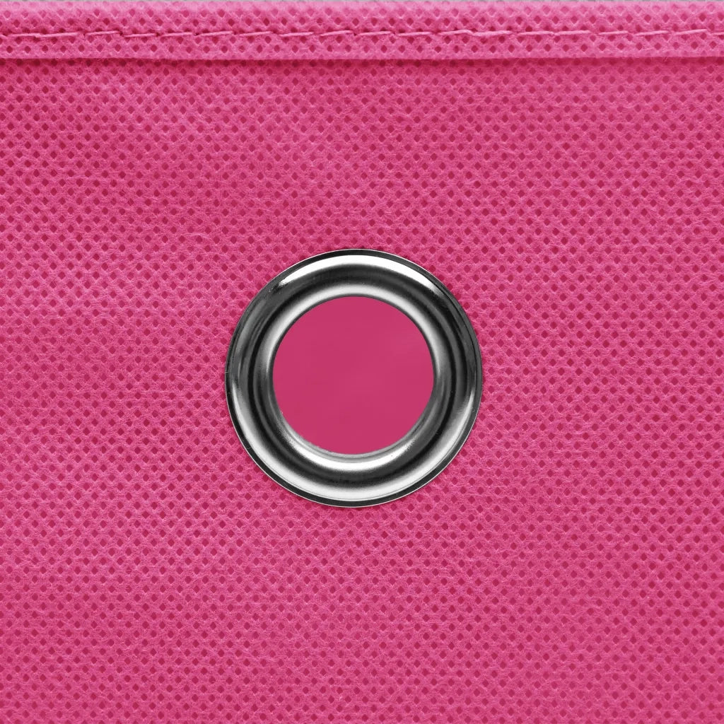Contenitori con Coperchio 4 pz 28x28x28 cm Rosa cod mxl 51862