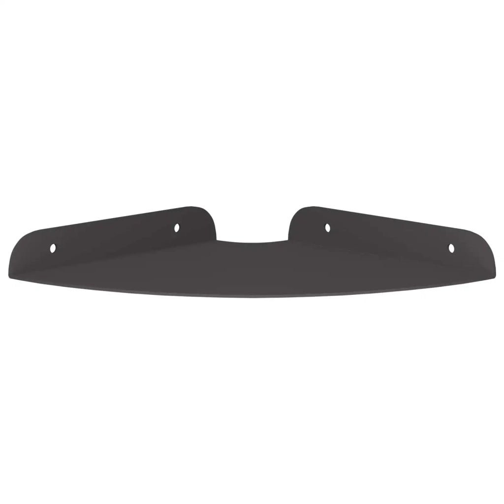 Mensola sospesa con lo scaffale 2 pcs Nero 18 x 18 x 2 cm