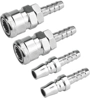 Connettore pneumatico 8mm - Connettore di ventilazione - Connettore pneumatico - Connettore di collegamento - Pezzo di collegamento - Resistente alla ruggine - Lame di alta qualità in acciaio zincato