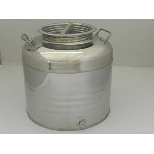 FUSTO OLIO ACCIAIO INOX 441 100 L AGGRAFFATO- 1,0 pz
