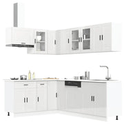 Set Mobili da Cucina 11 pz Porto Bianchi Lucido in Truciolato