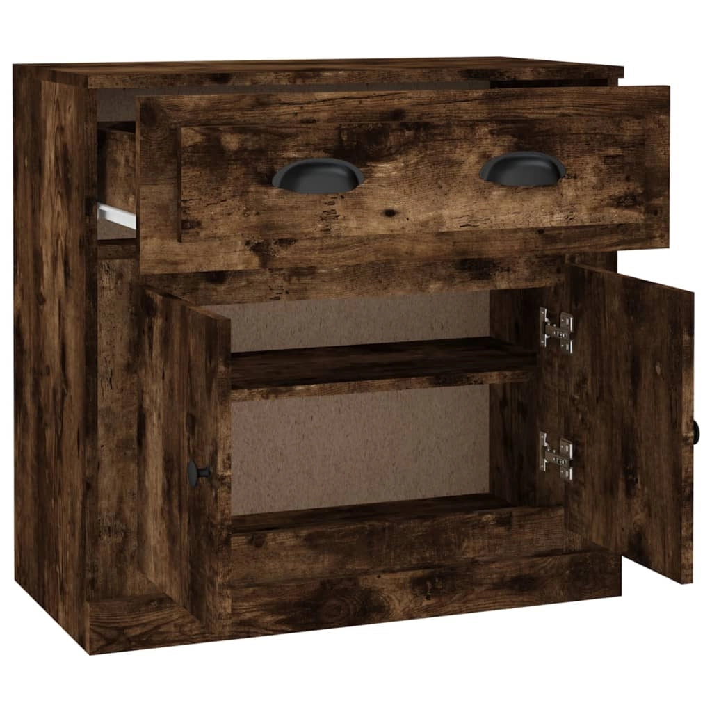Buffet credenza cassettiera mobiletto mobile contenitore organizer per cucina soggiorno salotto 70 x 35,5 x 67,5 cm legno ingegnerizzato marrone 02_0031088