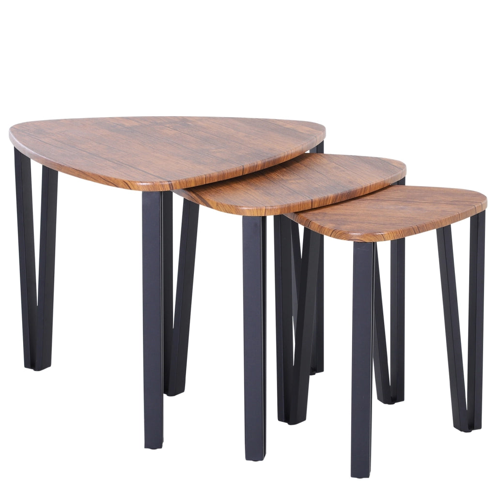 Tavolino da caff¨¨ nido minimalista ¨C zephmum ¨C nero, metallo, 56x54.2x45.4cm