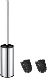 Sostegno per spazzola da bagno, in acciaio inox, rotondo, autonomo, per spazzola da bagno e sostegno da bagno (in acciaio inox)