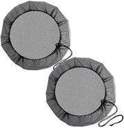 Raccoglitore di acqua piovana adattabile - Copertura protettiva - Materiale ecologico in poliestere - Protezione foglia - Per serbatoi di stoccaggio - Diametro 95 cm - Corda per un facile utilizzo - Raccoglitore di acqua piovana