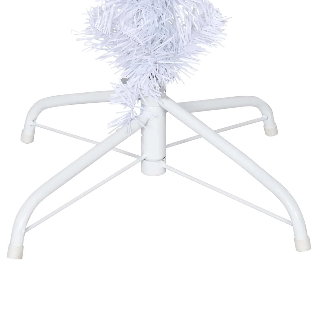Albero di Natale artificiale Bianco 120 cm PVC e Acciaio