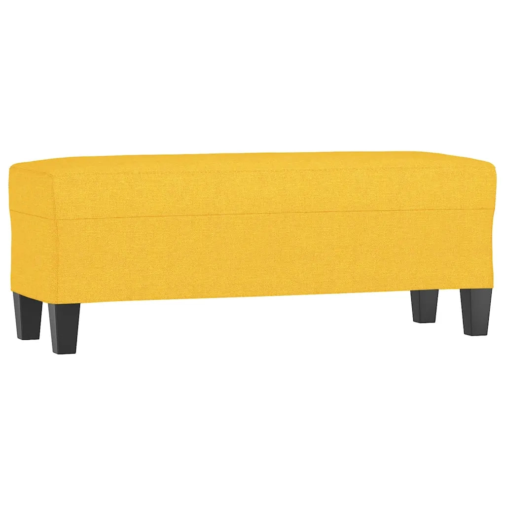 Panca Giallo Chiaro 100x35x41 cm in Tessuto 349456