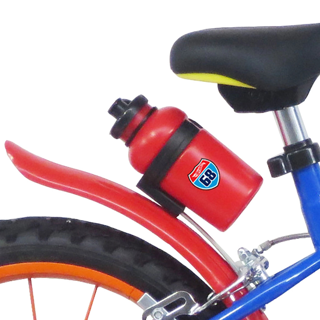 Bicicletta per Bambini 16" Hot Wheels Freni Caliper e Stabilizzatori in Acciaio Hi-Ten Blu e Rosso