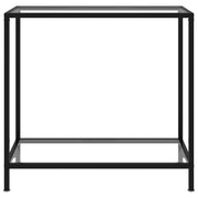 Tavolo Consolle Trasparente 80x35x75 cm in Vetro Temperato 322831
