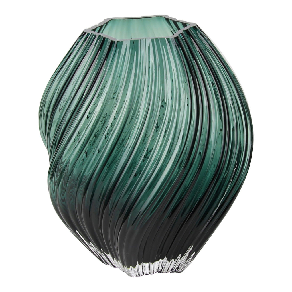 Vaso Decorativo Vejle, Verde, Vetro, 19x19x23 cm