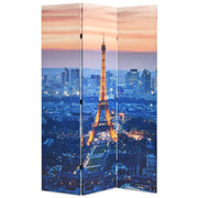 Paravento divisorio pieghevole divisorio mobile decorativo 120 cm Parigi di notte 0802030