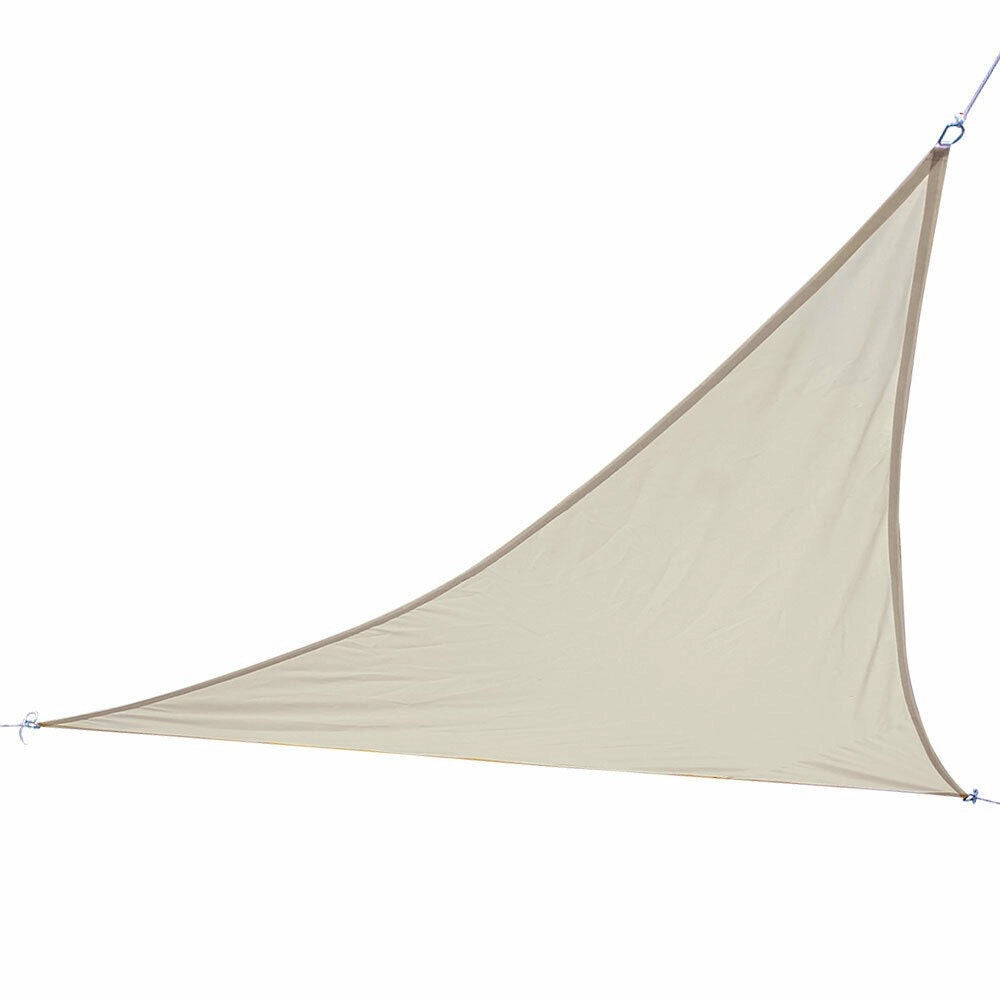 Trade Shop - Vela Telo Parasole 3x3mt Tenda Triangolare Ombreggiante Giardino Tessuto Colore - Bianco