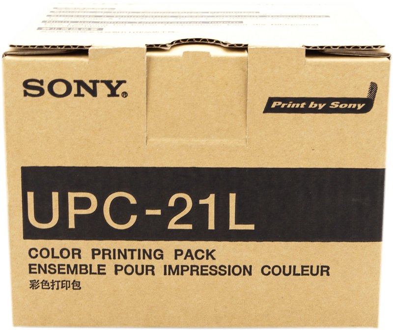 ORIGINAL Sony Value Pack differenti colori UPC-21L + A6 Farb-Fotodruckpaket 200 Blatt A6 Pacchetto di stampa a colori à 200 pagine + 4 ruoli