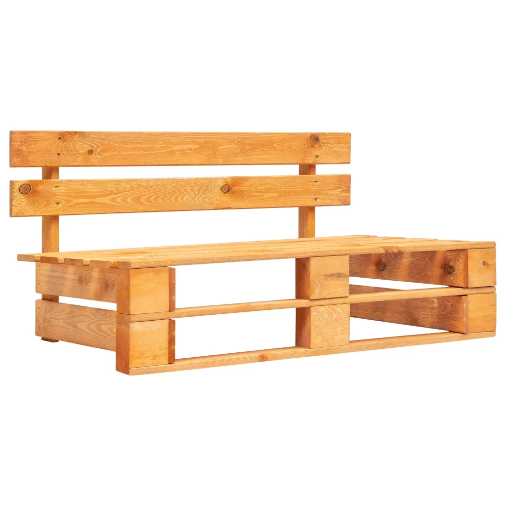 Divano da Giardino a Pallet con Cuscini Sabbia in Legno di Pino 277443
