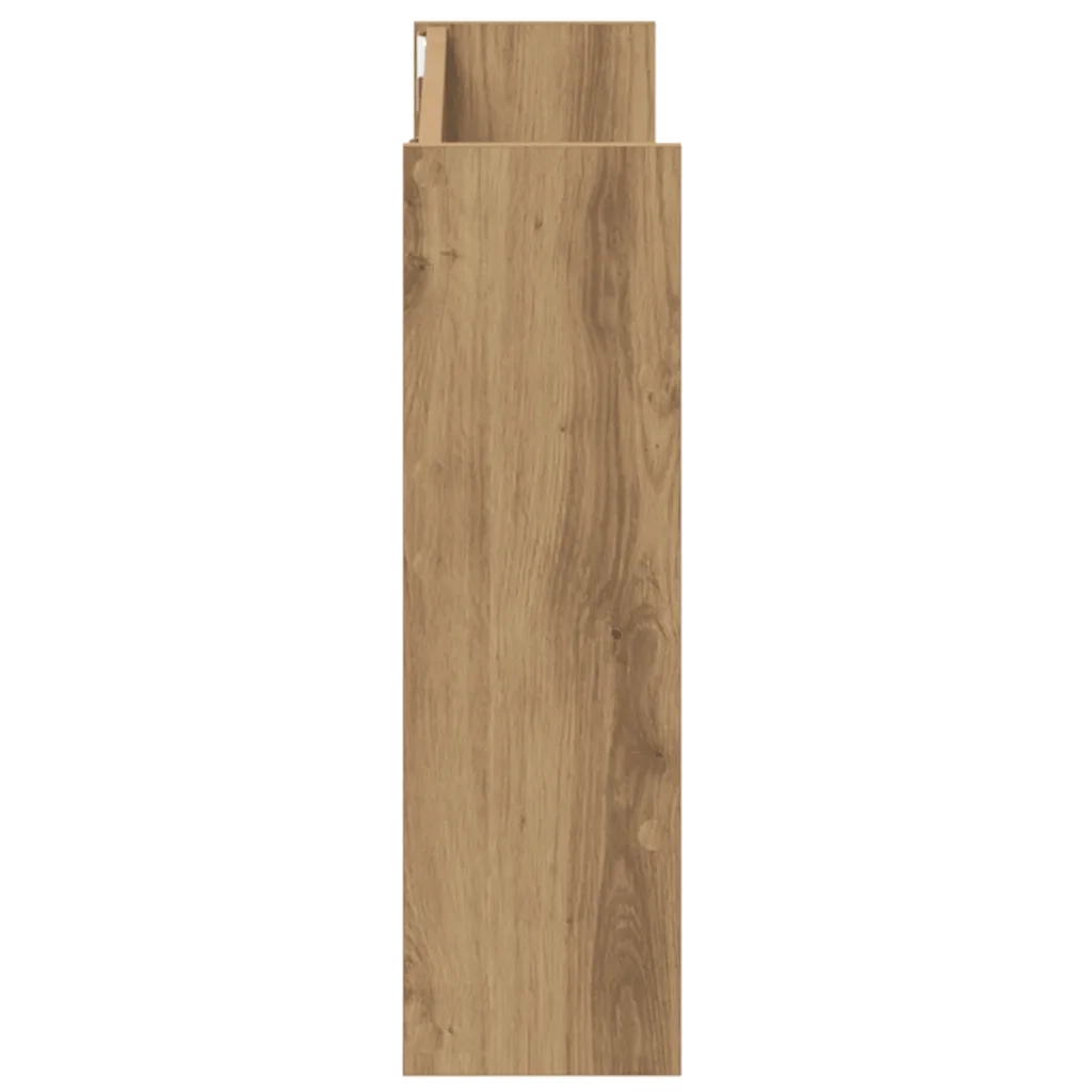 Scarpiera a Muro Rovere Artigianale 80x18x60 cm in Truciolato 856543