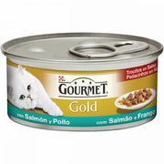PURINA GOURMET GOLD DADINI PER GATTO DI SALMONE E POLLO IN FORMATO DA 85 GR