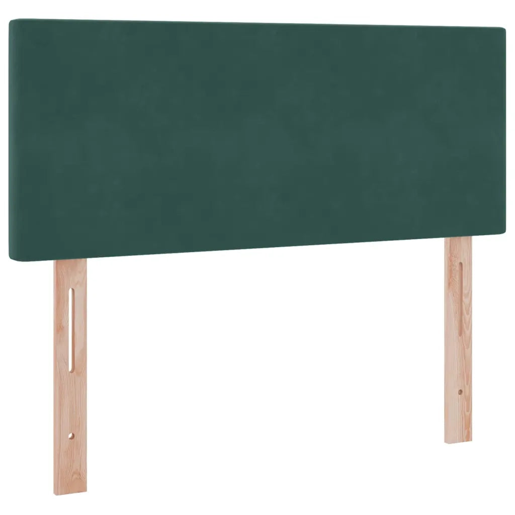 Letto con contenitore e LED Verde Scuro 120 x 200 cm Velluto 3371328