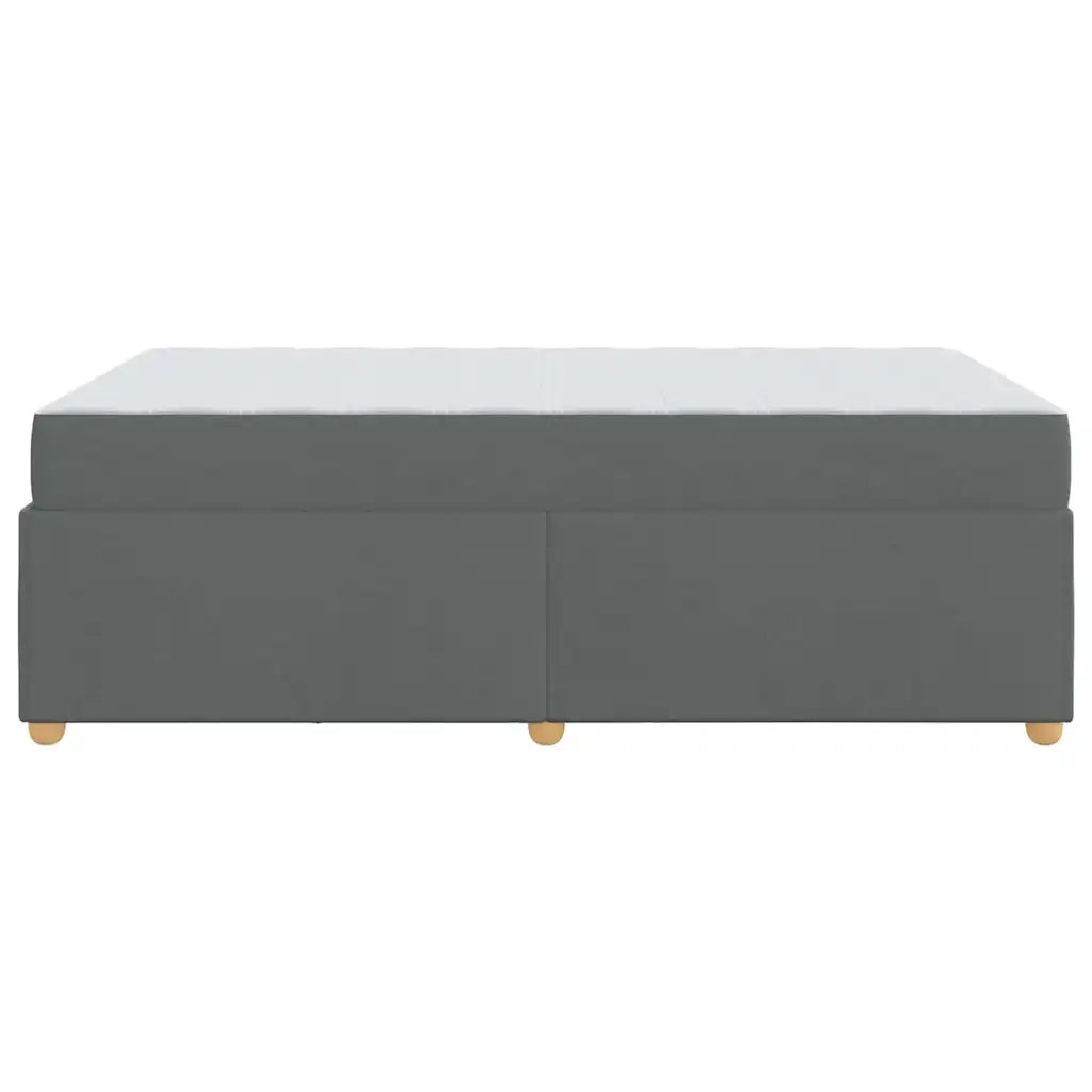 Struttura del letto Grigio scuro 120 x 190 cm Tessuto