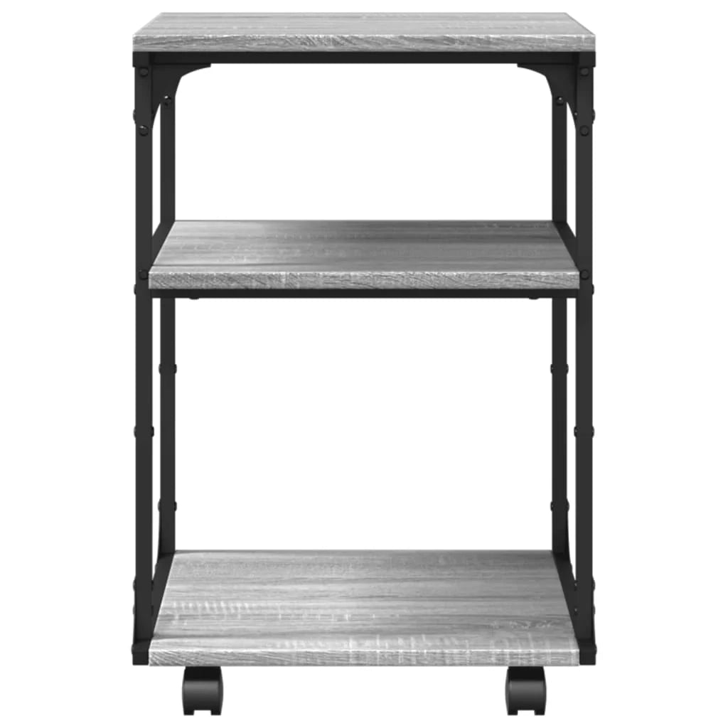 Sonoma Supporto per stampante a 3 livelli scrivania/mobile per ufficio 43 x 48 x 64 cm grigio 02_0044808