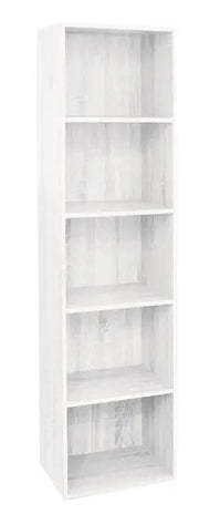 LIBRERIA 40X29X172H BIANCO FRASSIN.