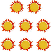 Pannelli applicativi patch - Pannelli patch cartoon - Pannelli patch opstrijkbare - 7,5 x 7,5 cm - Pannelli patch geborduurde - Adatti per cucire - Arancione