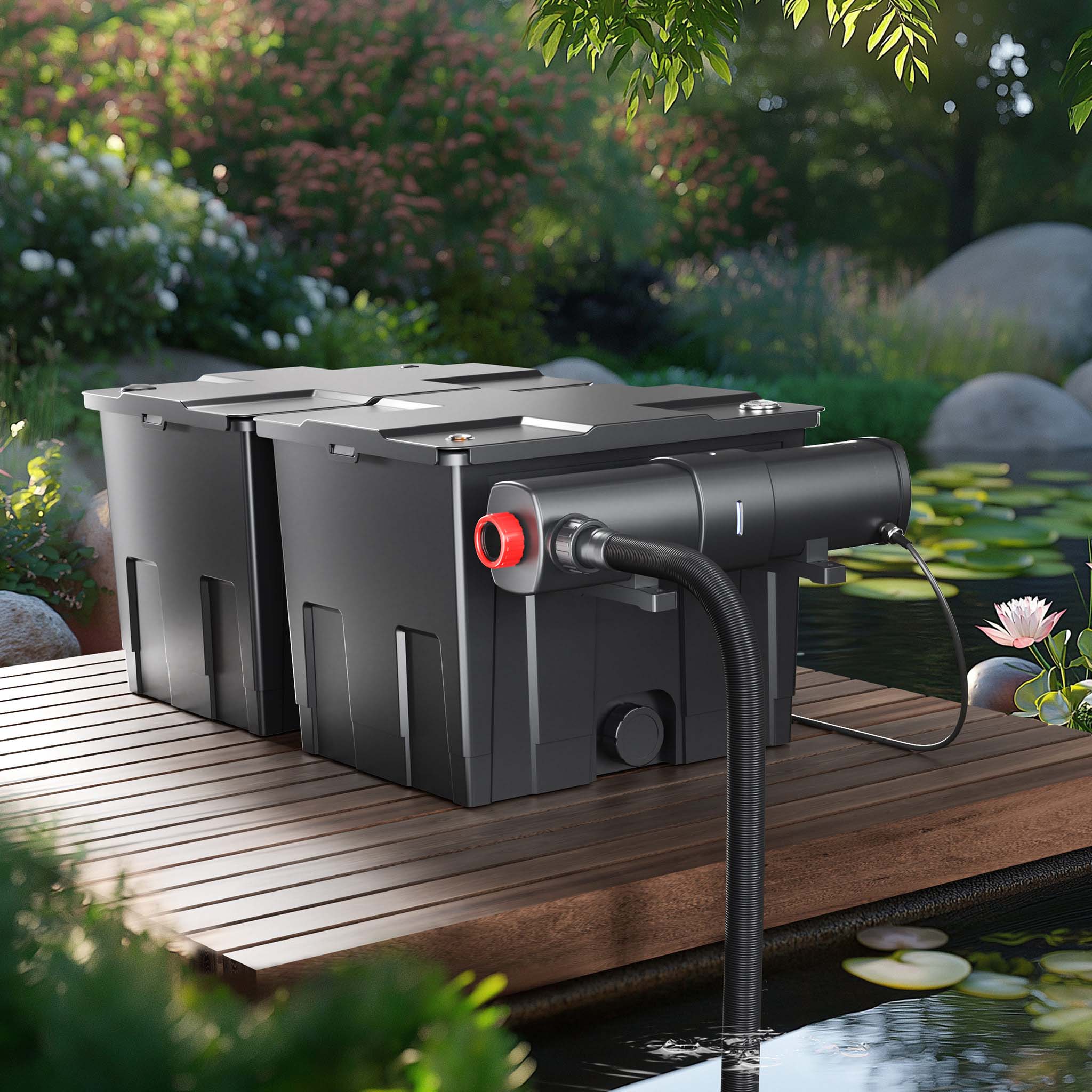 Filtro a camera per laghetto CBF-350B per filtrazione di max 60.000 l