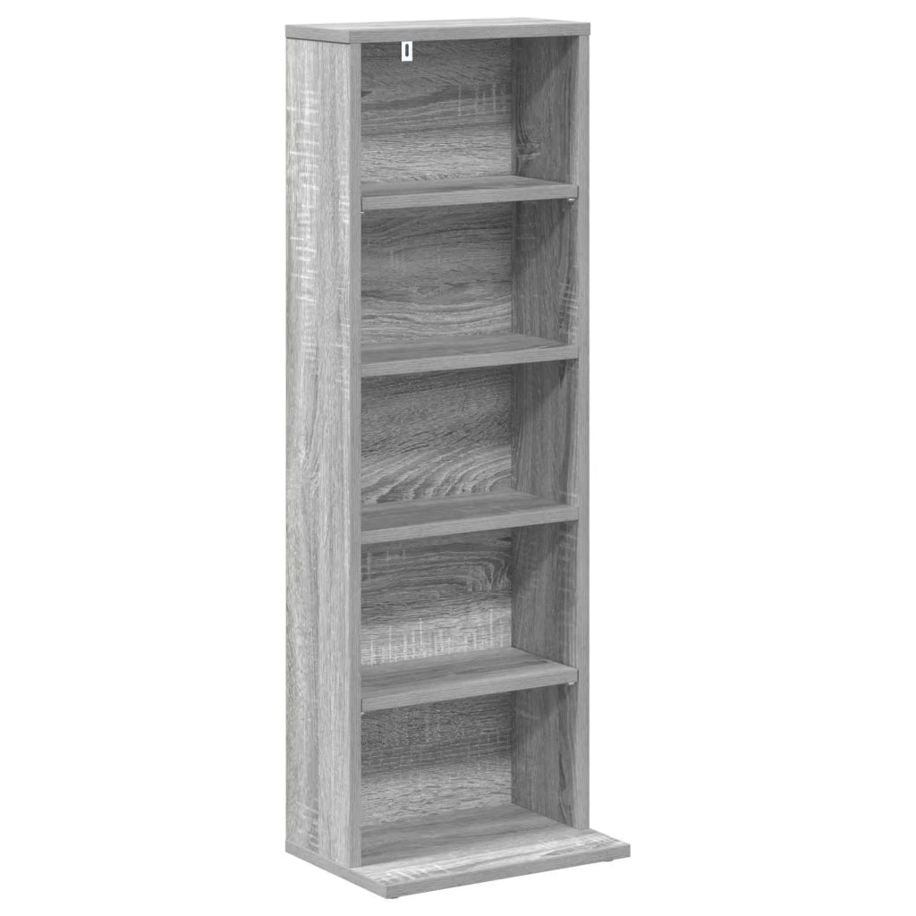 Mobile per CD Sonoma grigio 33 x 23,5 x 97,5 cm 8012700